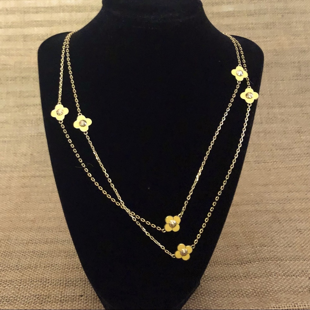 Henri Bendel Long Petal Necklace